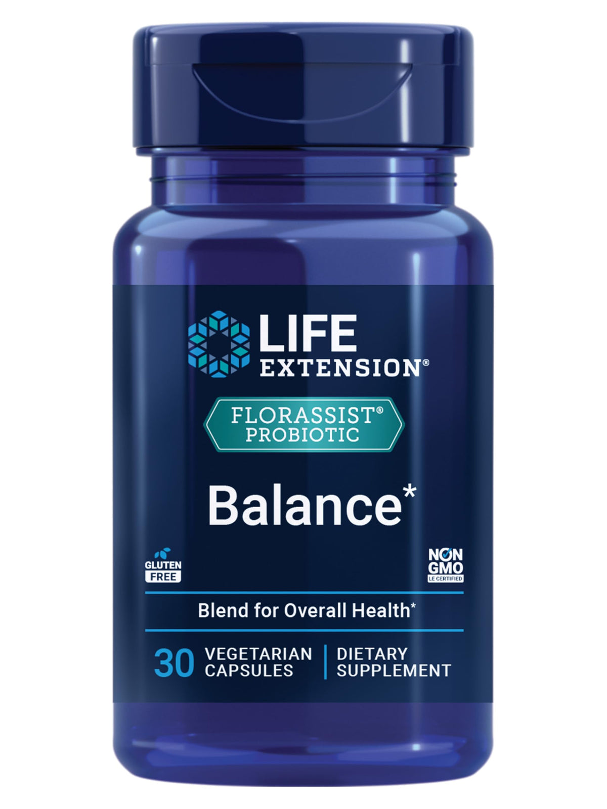 Life Extension FLORASSIST® Probiotic Balance 30 Capsules front view
