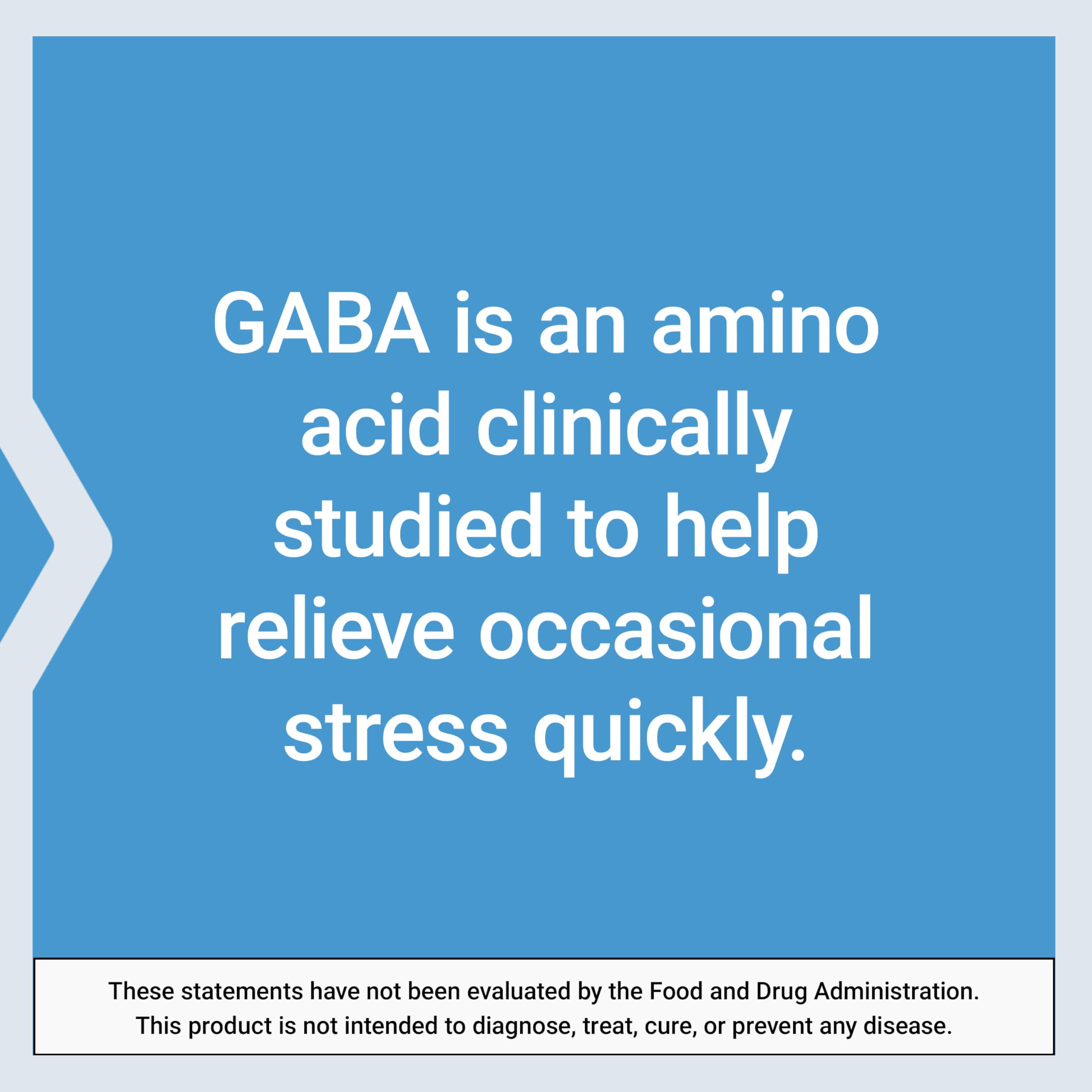Life Extension GABA Capsules 100 mg capsules on a table