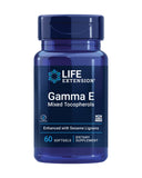 Life Extension Gamma E Mixed Tocopherols Vitamin E 60 softgels front view