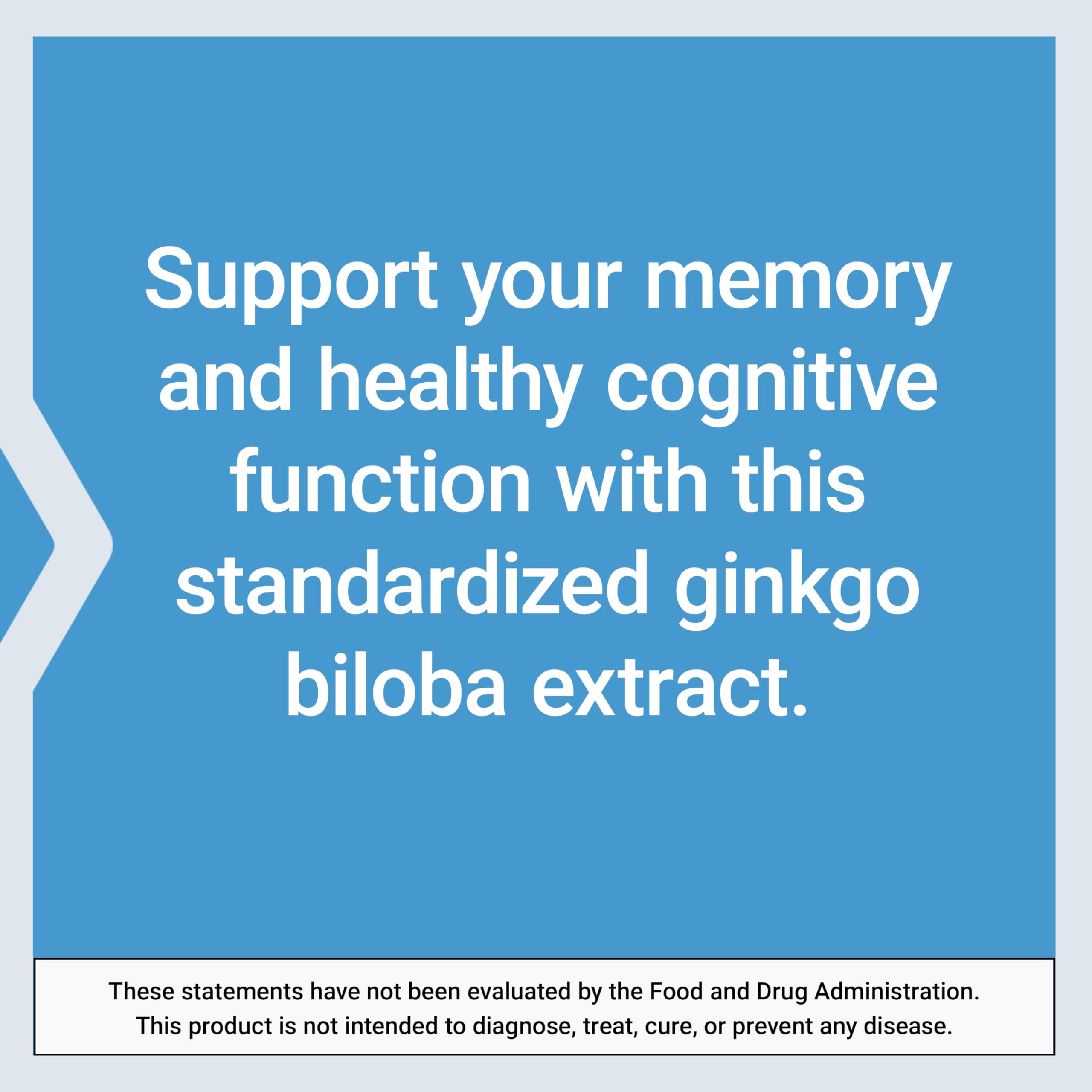 Life Extension Ginkgo Biloba Extract 120mg capsules on a wooden table