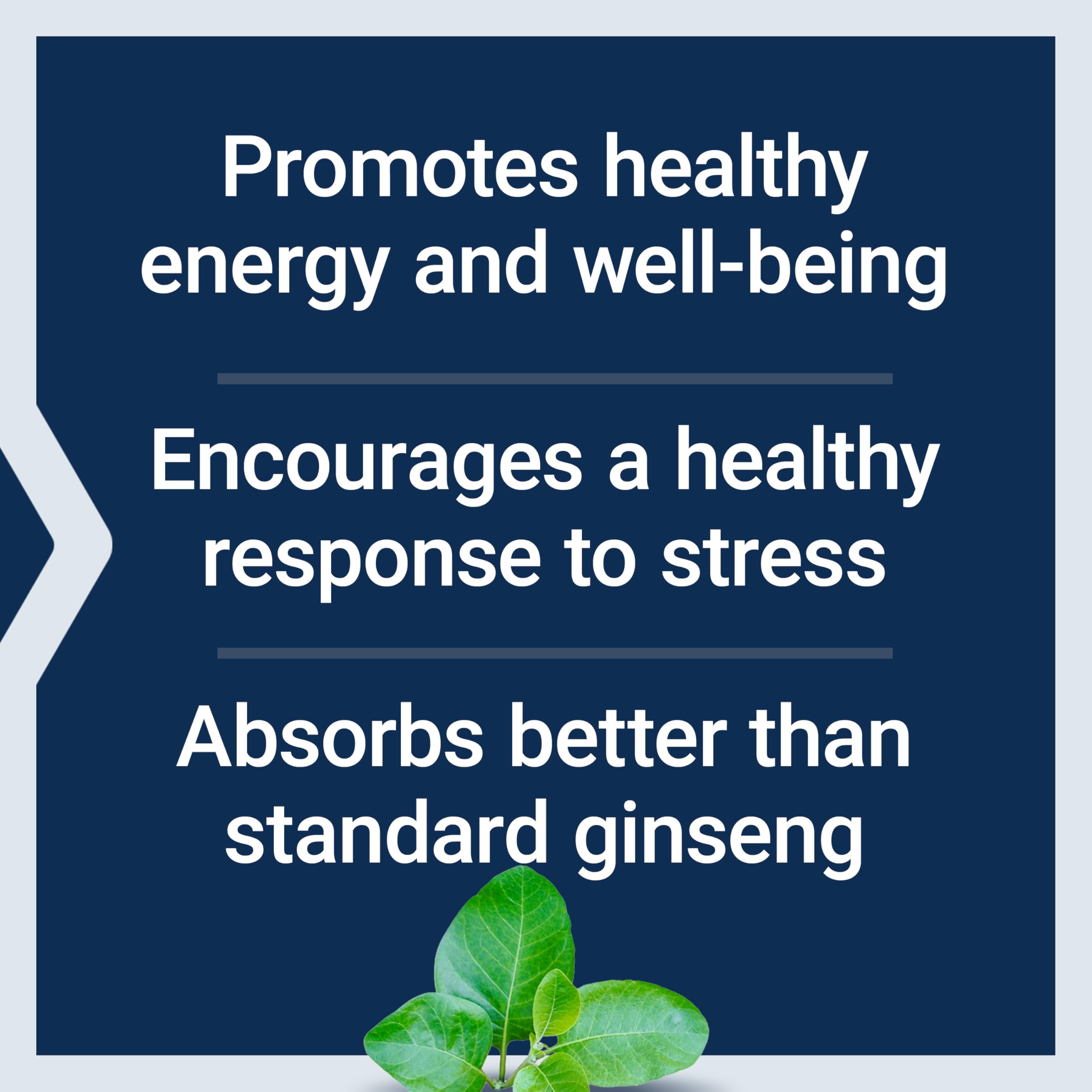 Life Extension Ginseng Energy support 200mg side view of packaging