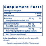Life Extension Glucosamine/Chondroitin Capsules bottle with label