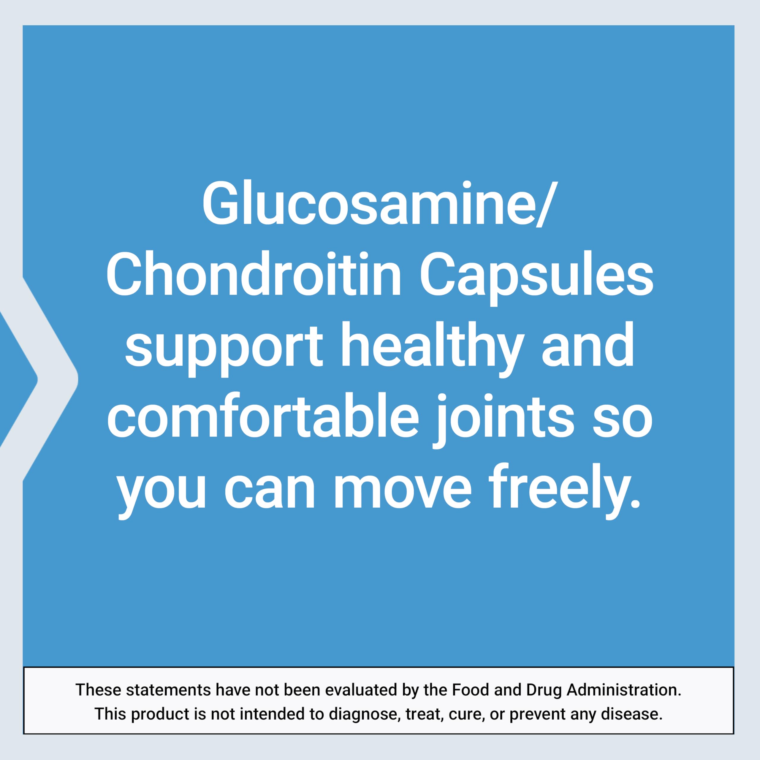 Life Extension Glucosamine/Chondroitin Capsules on a wooden table