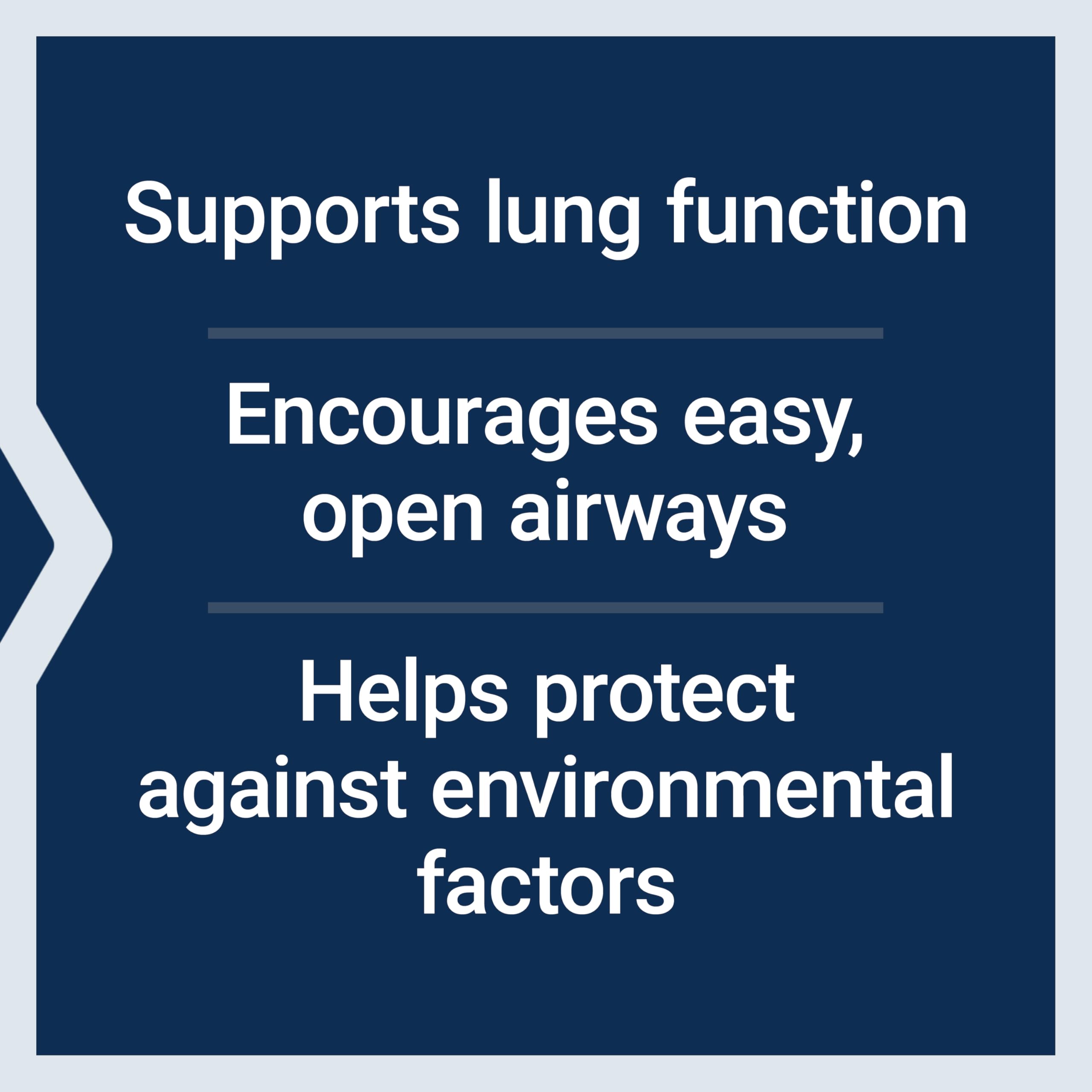 Life Extension Healthy Lungs Supplement back view with dosage information