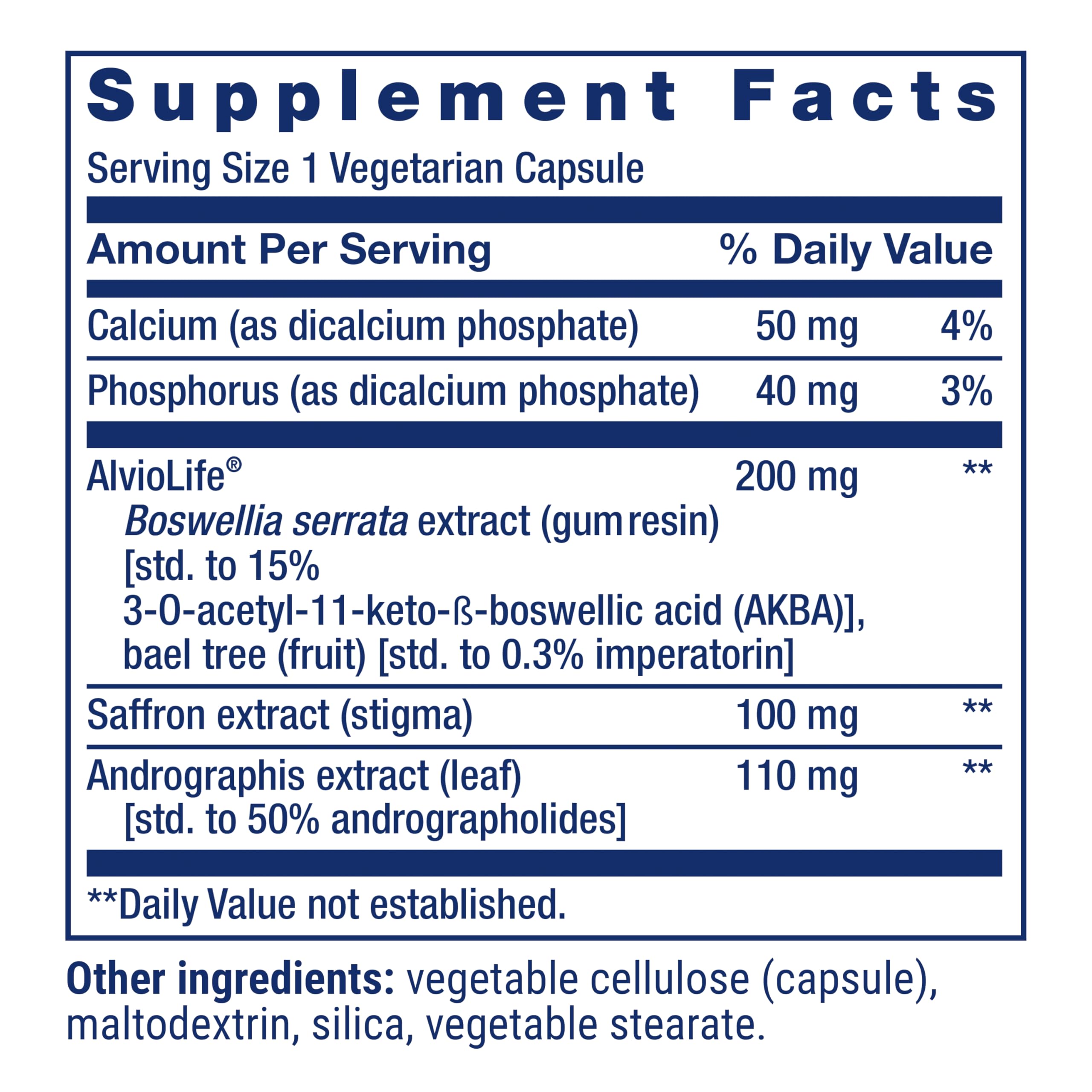 Life Extension Healthy Lungs Supplement ingredients list on packaging
