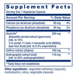 Life Extension Healthy Lungs Supplement ingredients list on packaging