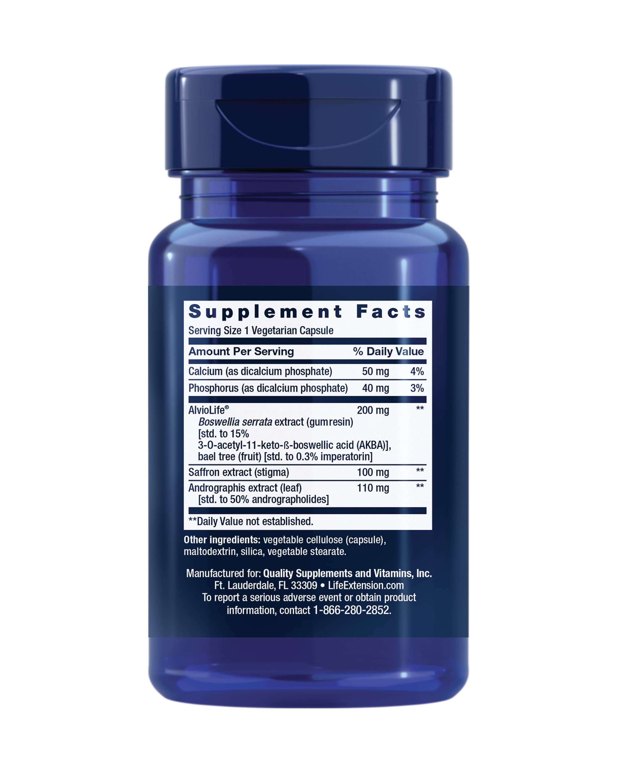 Life Extension Healthy Lungs Supplement side view showing capsule