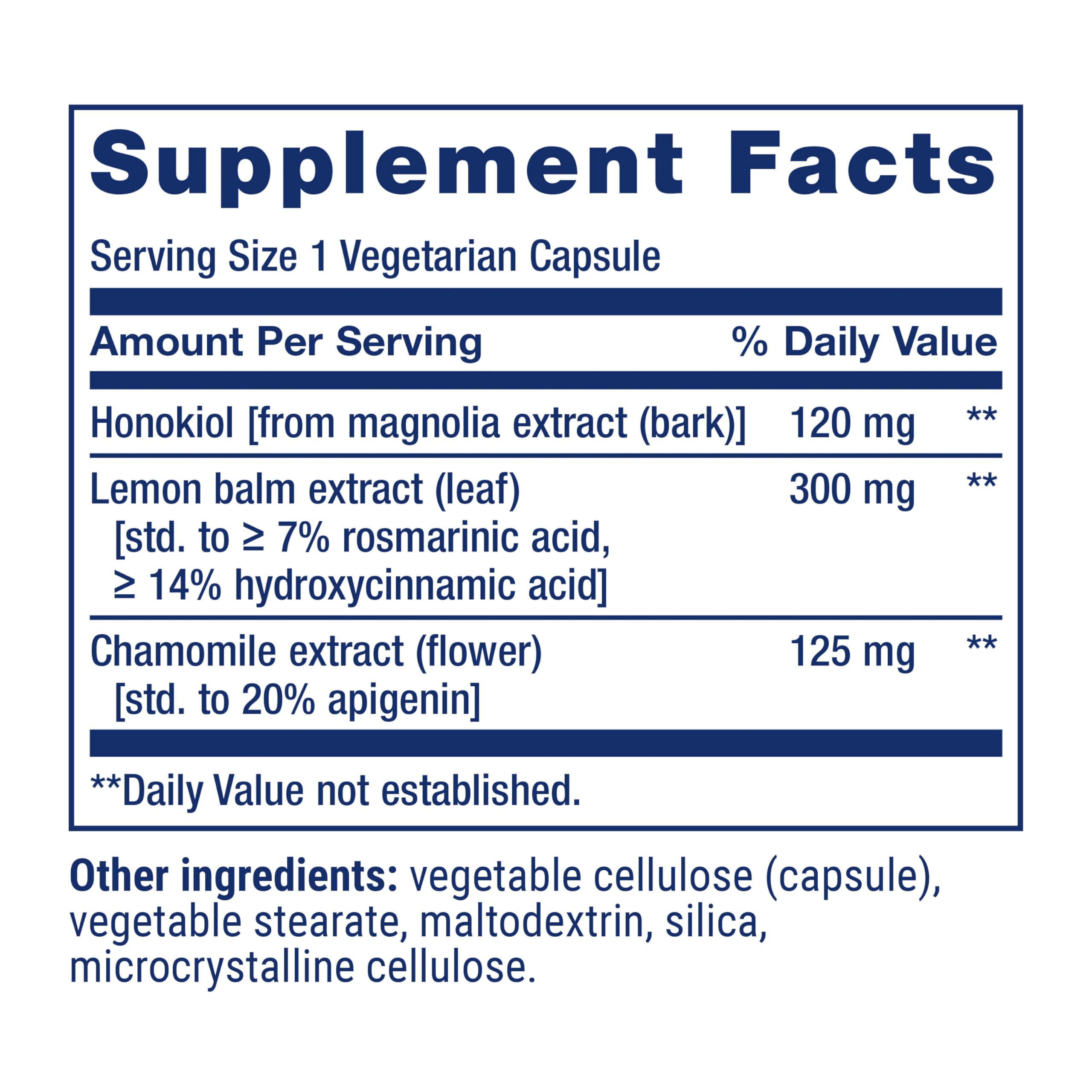 Life Extension Herbal Sleep PM capsules in a clear container