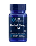 Life Extension Herbal Sleep PM melatonin-free supplement front view
