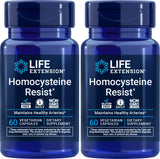 Life Extension Homocysteine Resist 60 Vegetarian Capsules front view