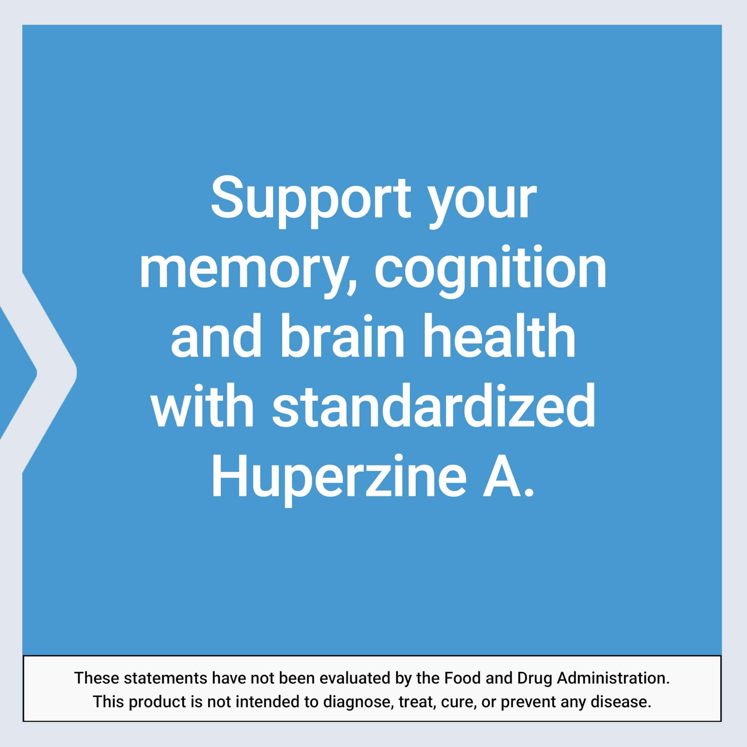 Life Extension Huperzine A capsules with measuring spoon