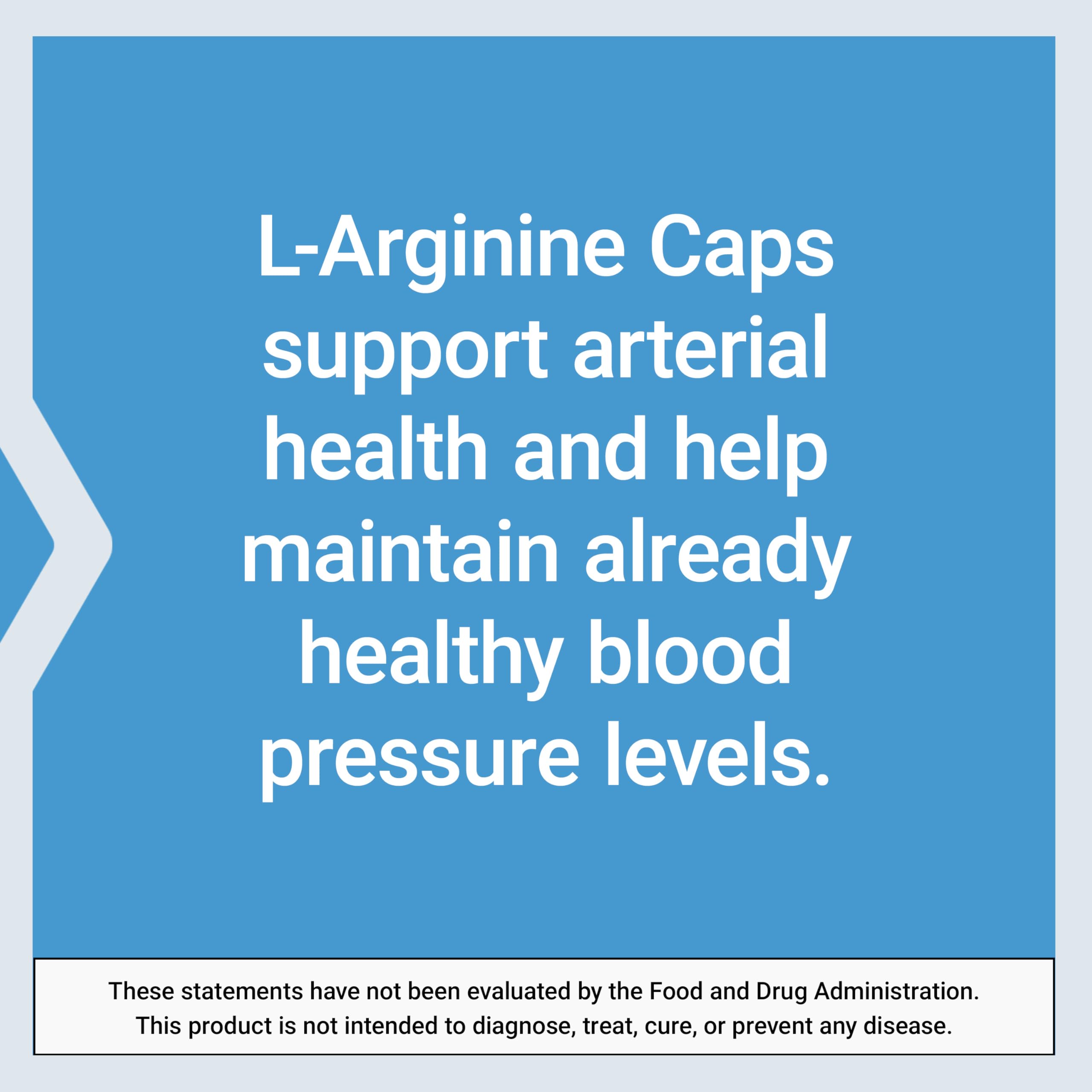 Life Extension L-Arginine Caps 700 mg with vitamin C label detail