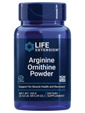 Life Extension L-Arginine Ornithine Powder 150g front view