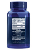 Life Extension L-Glutamine Powder 100g back view with nutritional information