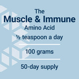 Life Extension L-Glutamine Powder 100g with scoop