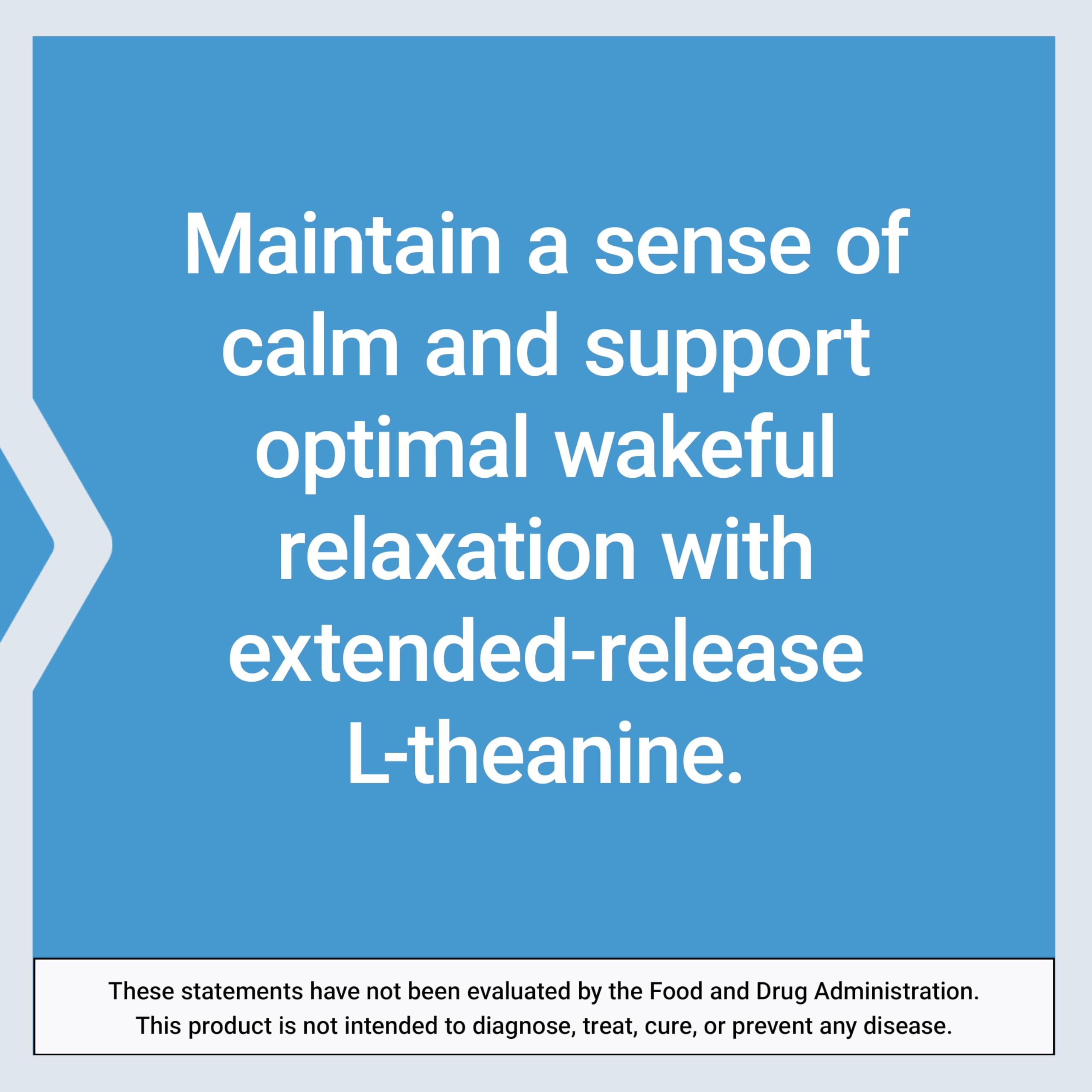 Life Extension L-Theanine 400mg capsules on a wooden table