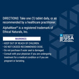 Life Extension L-Theanine 400mg capsules with a measuring spoon