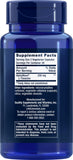Life Extension L-Theanine 60 Vegetarian Capsules back view