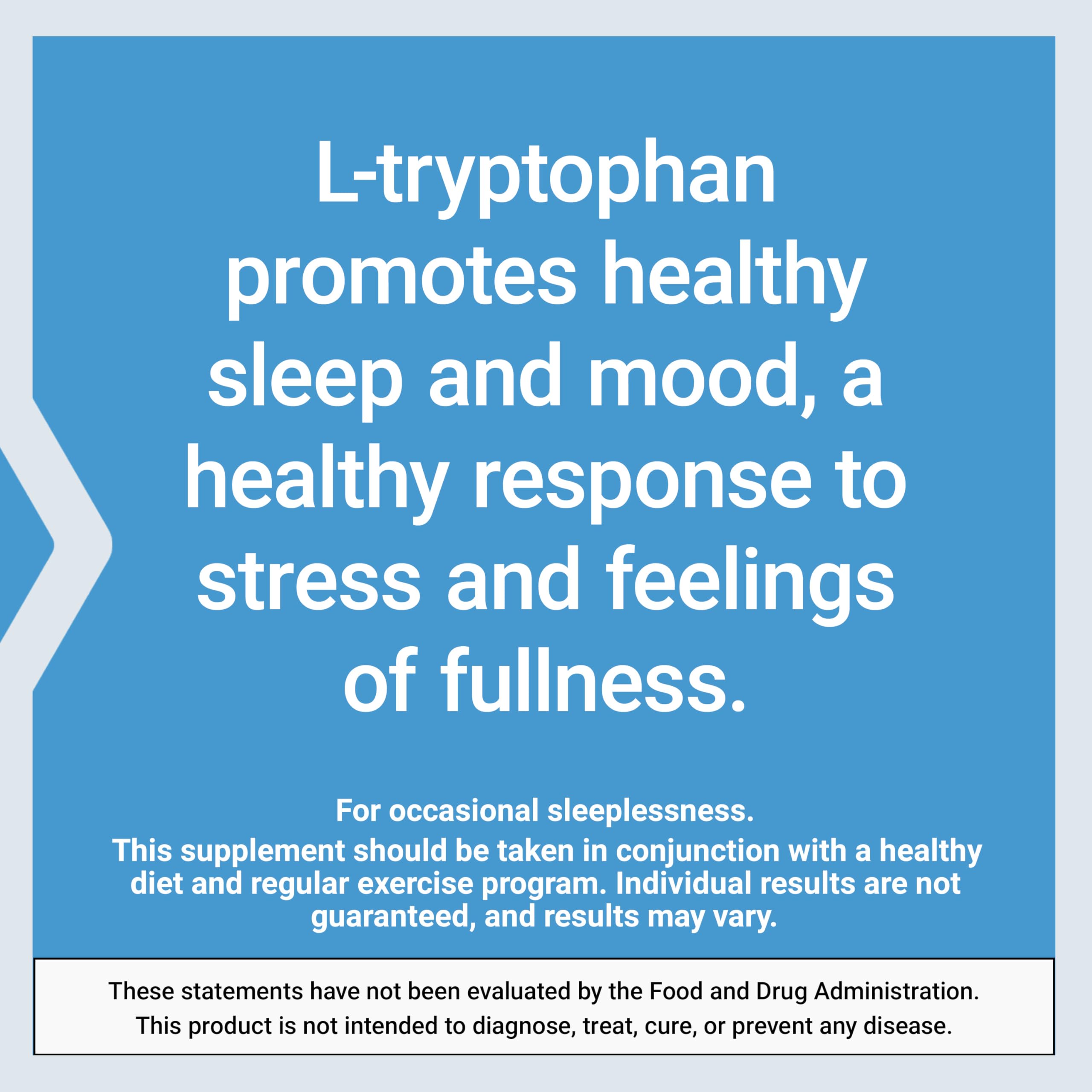 Life Extension L-Tryptophan 500mg with a measuring spoon