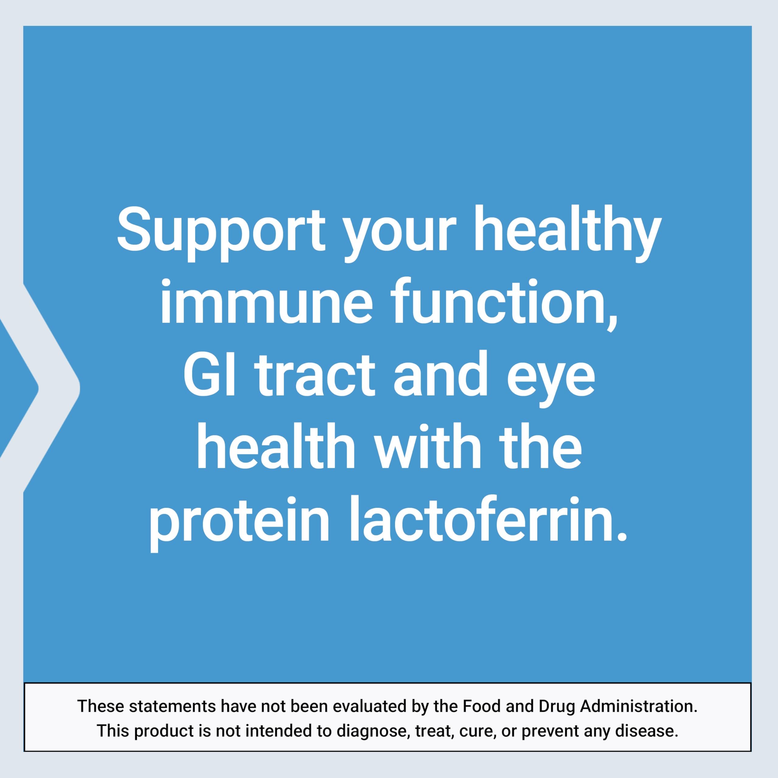 Life Extension Lactoferrin Caps 300mg nutritional information