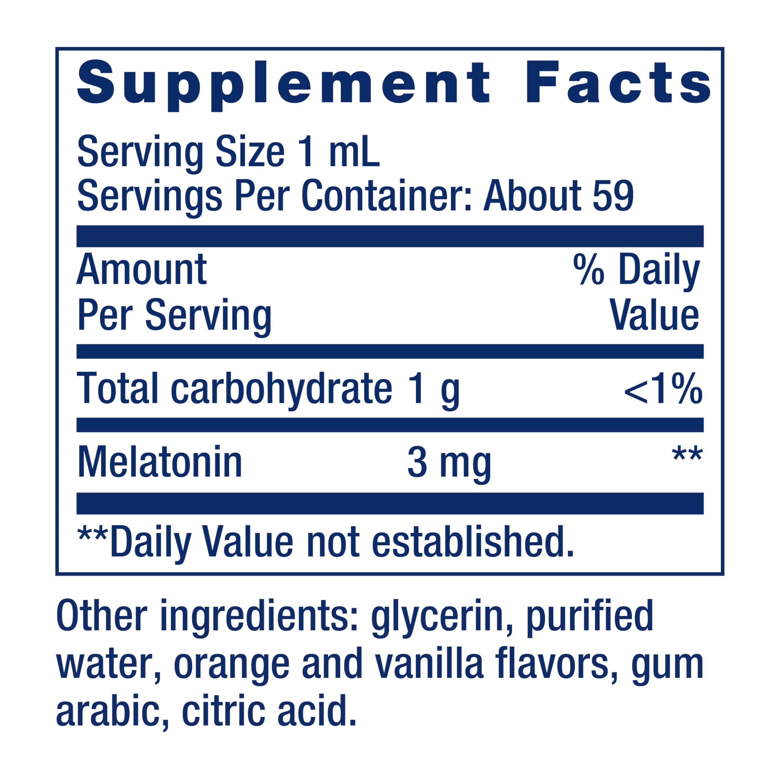 Life Extension Liquid Melatonin Citrus-Vanilla drops on a spoon