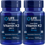 Life Extension Low Dose Vitamin K2 90 Softgels front view