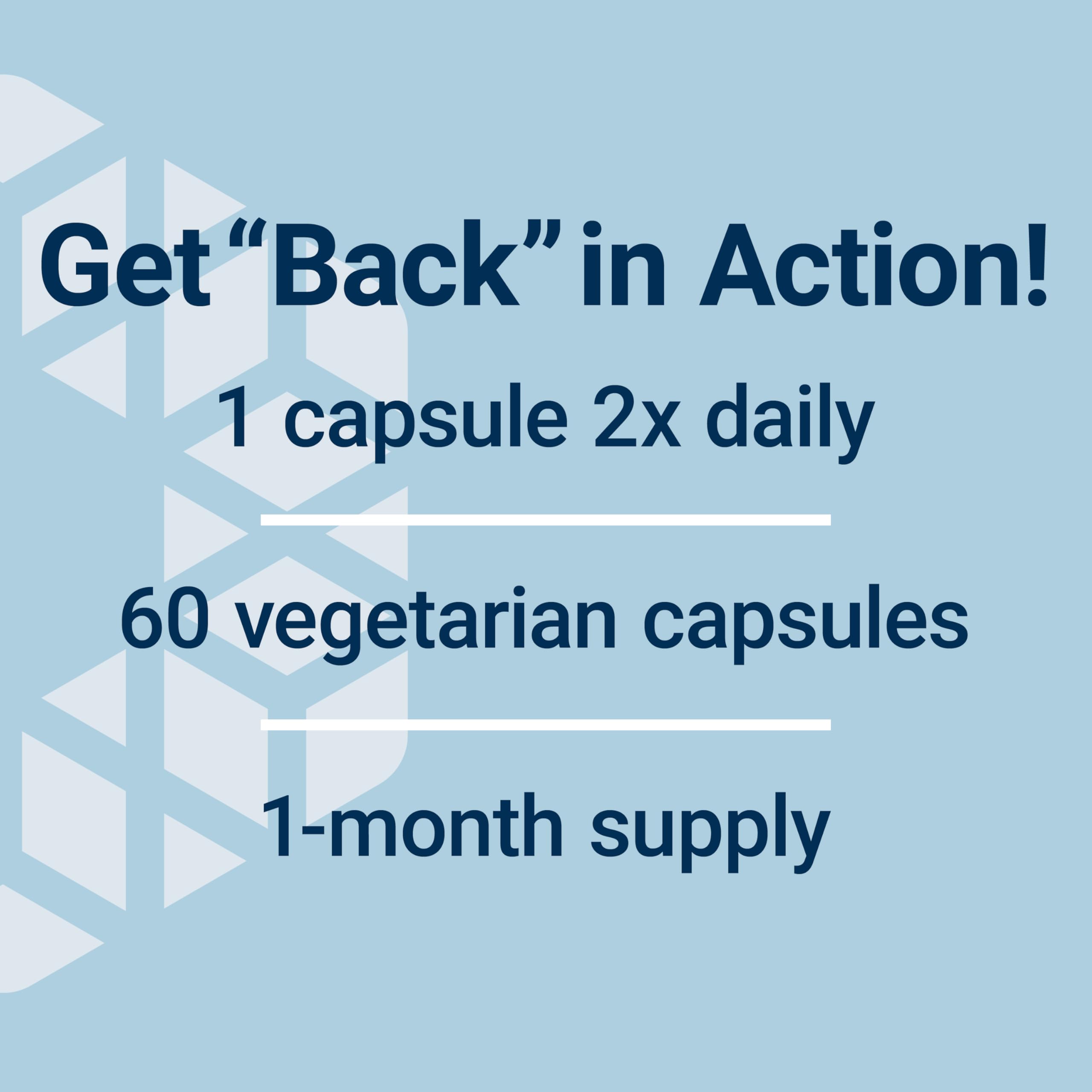 Life Extension Lower Back Relief Supplement capsule close-up