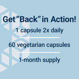 Life Extension Lower Back Relief Supplement capsule close-up
