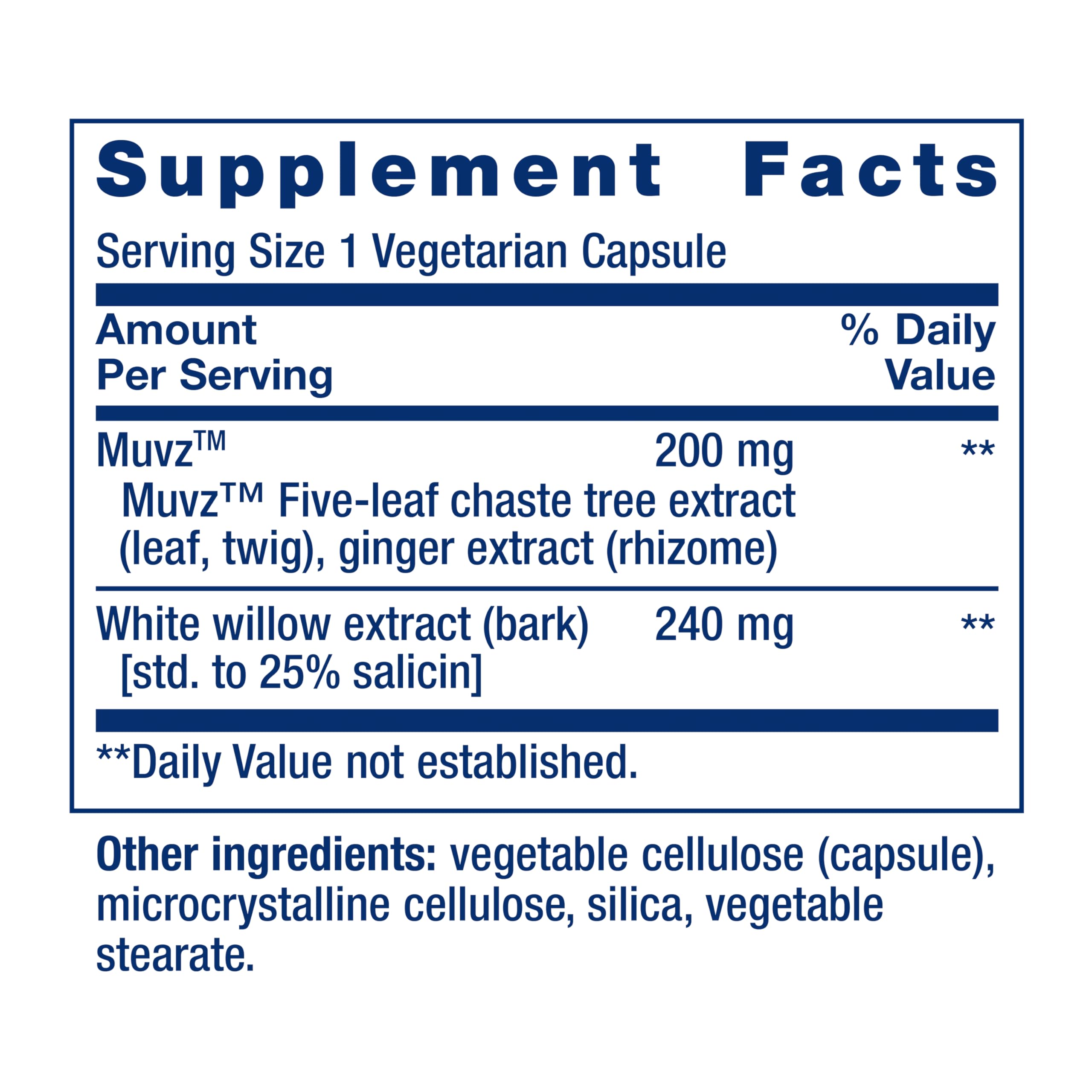 Life Extension Lower Back Relief Supplement side view