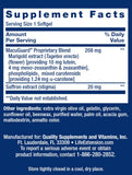Life Extension MacuGuard Ocular Support with Saffron bottle side view