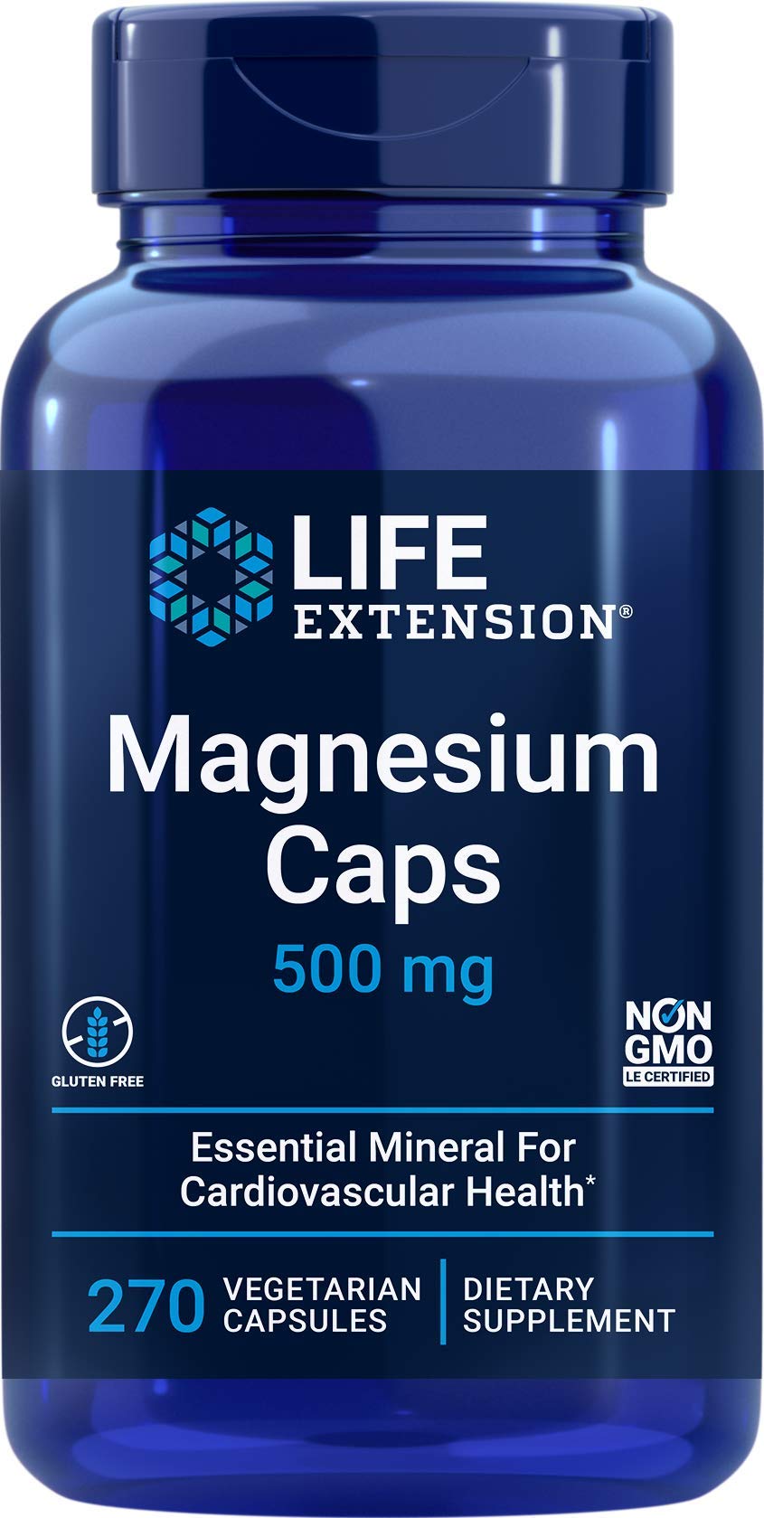 Life Extension Magnesium Complex 500mg 270 capsules front view