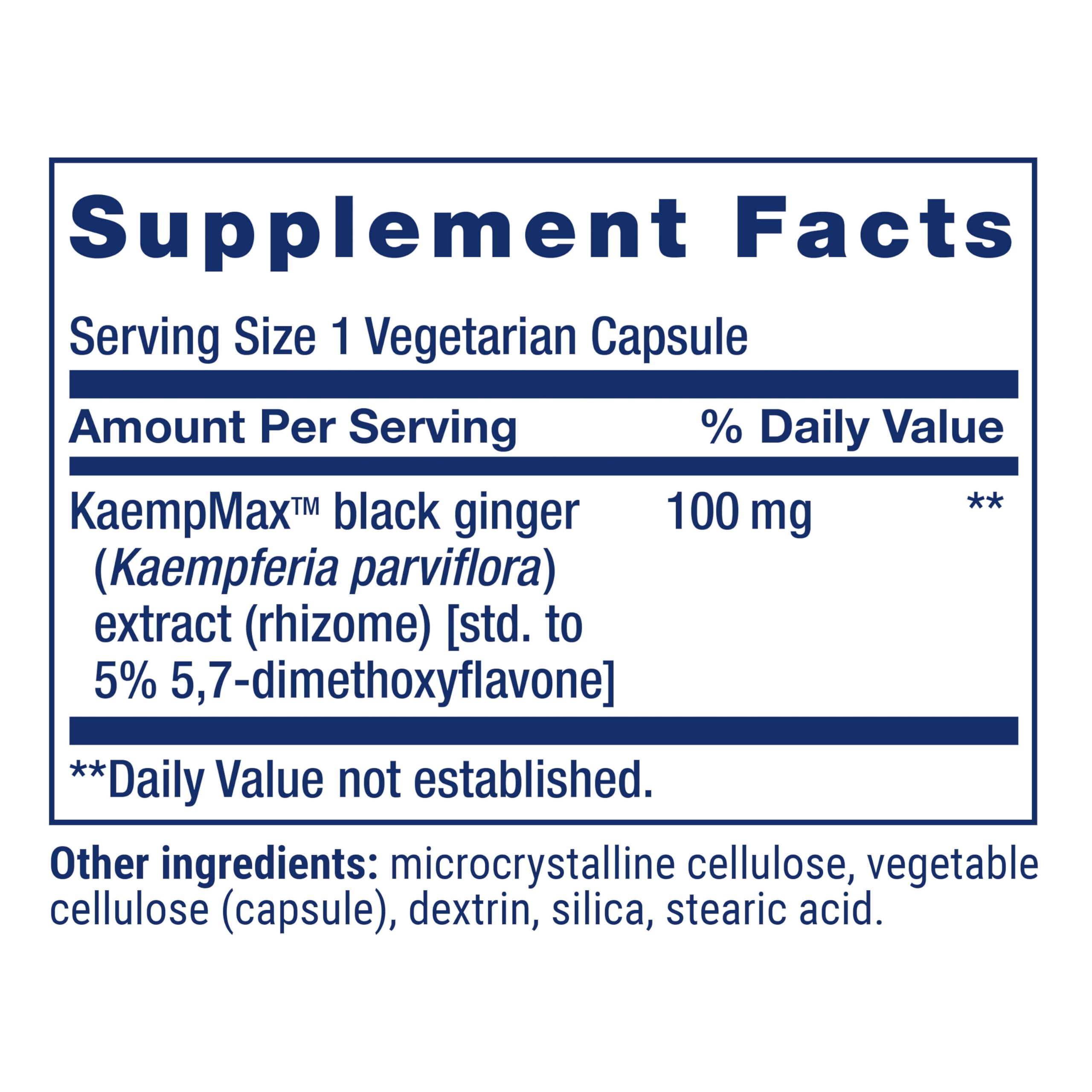 Life Extension Male Vascular Sexual Support 100mg capsule close-up