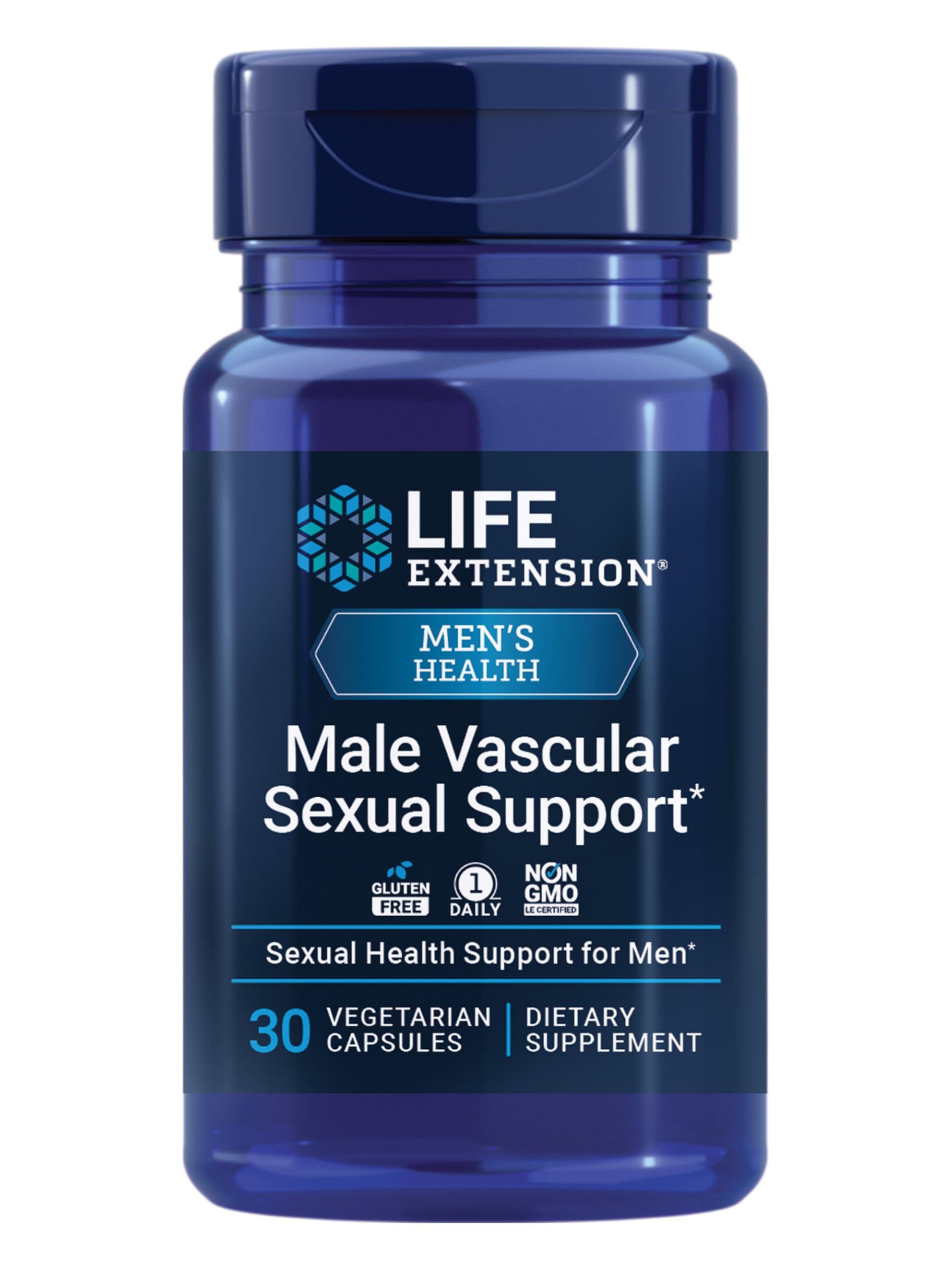 Life Extension Male Vascular Sexual Support 100mg front view