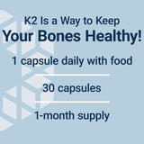 Life Extension Mega Vitamin K2 45mg ingredients list