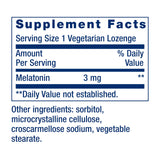 Life Extension Melatonin 3 mg chewable lozenges side view
