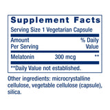 Life Extension Melatonin 300 mcg bottle side view