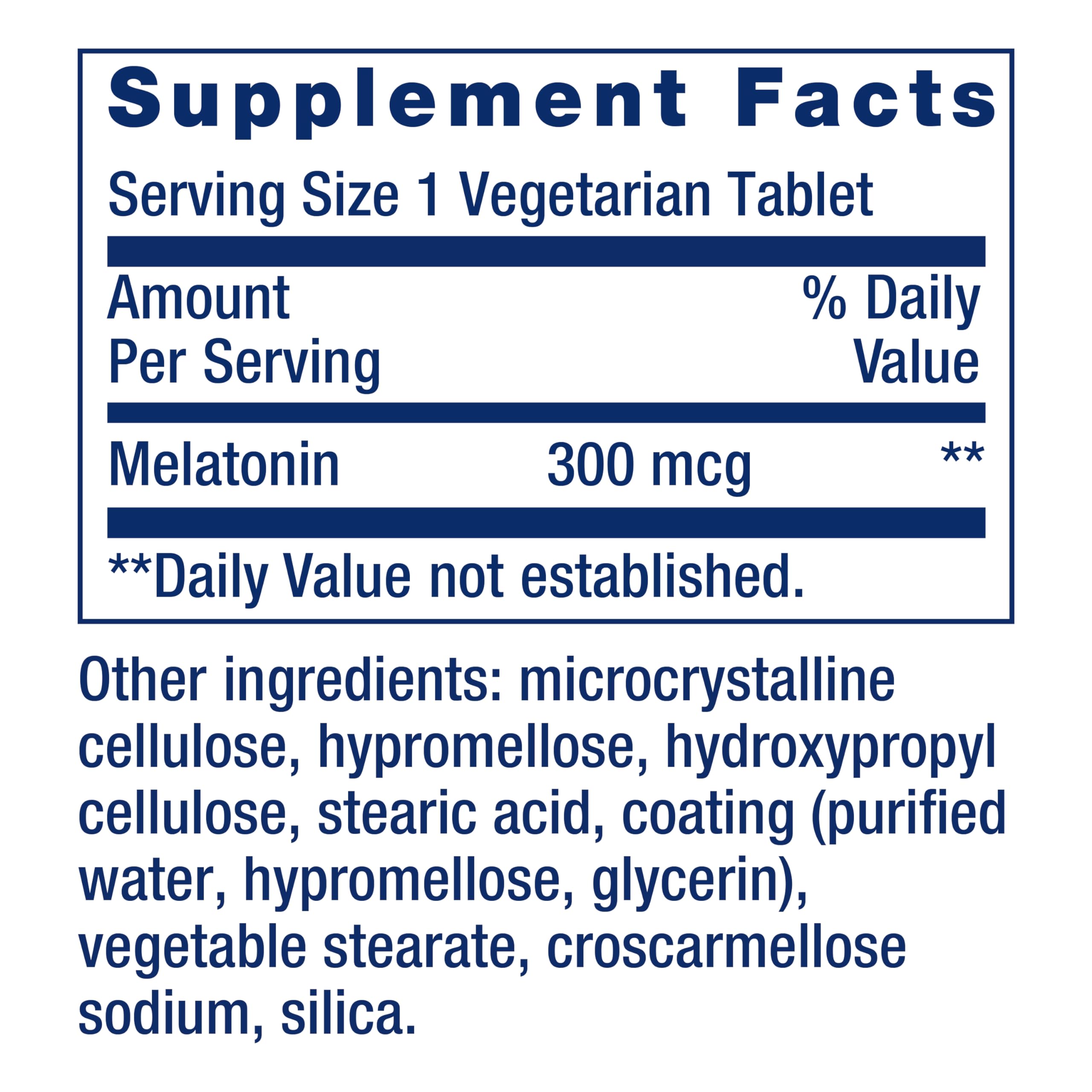 Life Extension Melatonin 300 mcg bottle with label