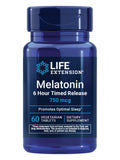 Life Extension Melatonin 750 mcg Extended-Release Tablets front view