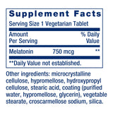 Life Extension Melatonin 750 mcg Extended-Release Tablets packaging