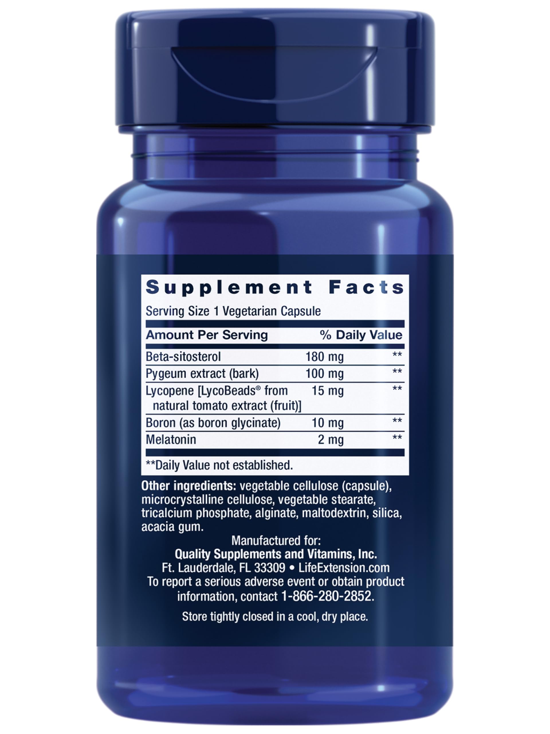 Life Extension Men's Bladder Support bottle side view