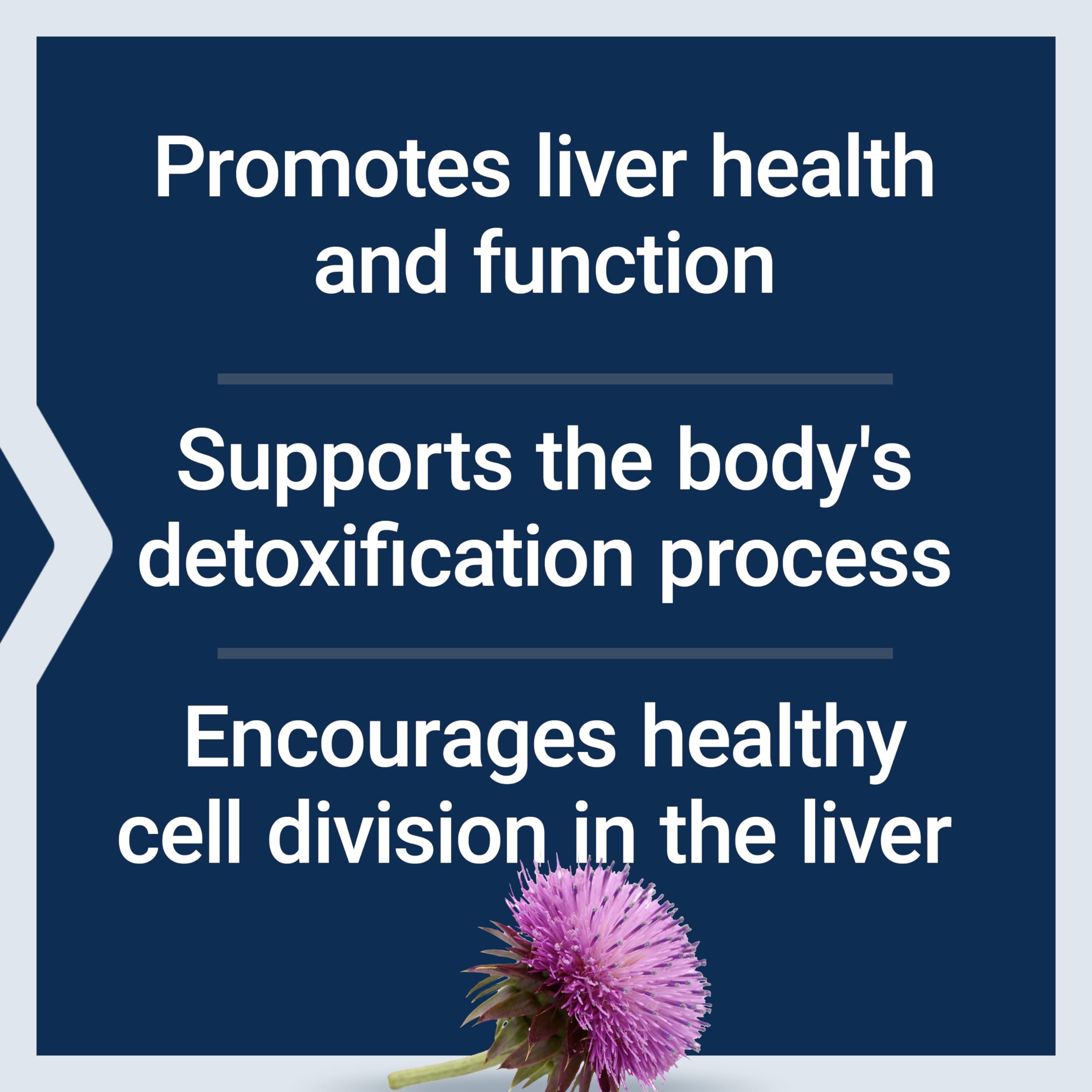 Life Extension Milk Thistle Extract 750 mg capsules with a measuring spoon