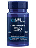 Life Extension Mitochondrial Basics with PQQ 30 vegetarian capsules front view