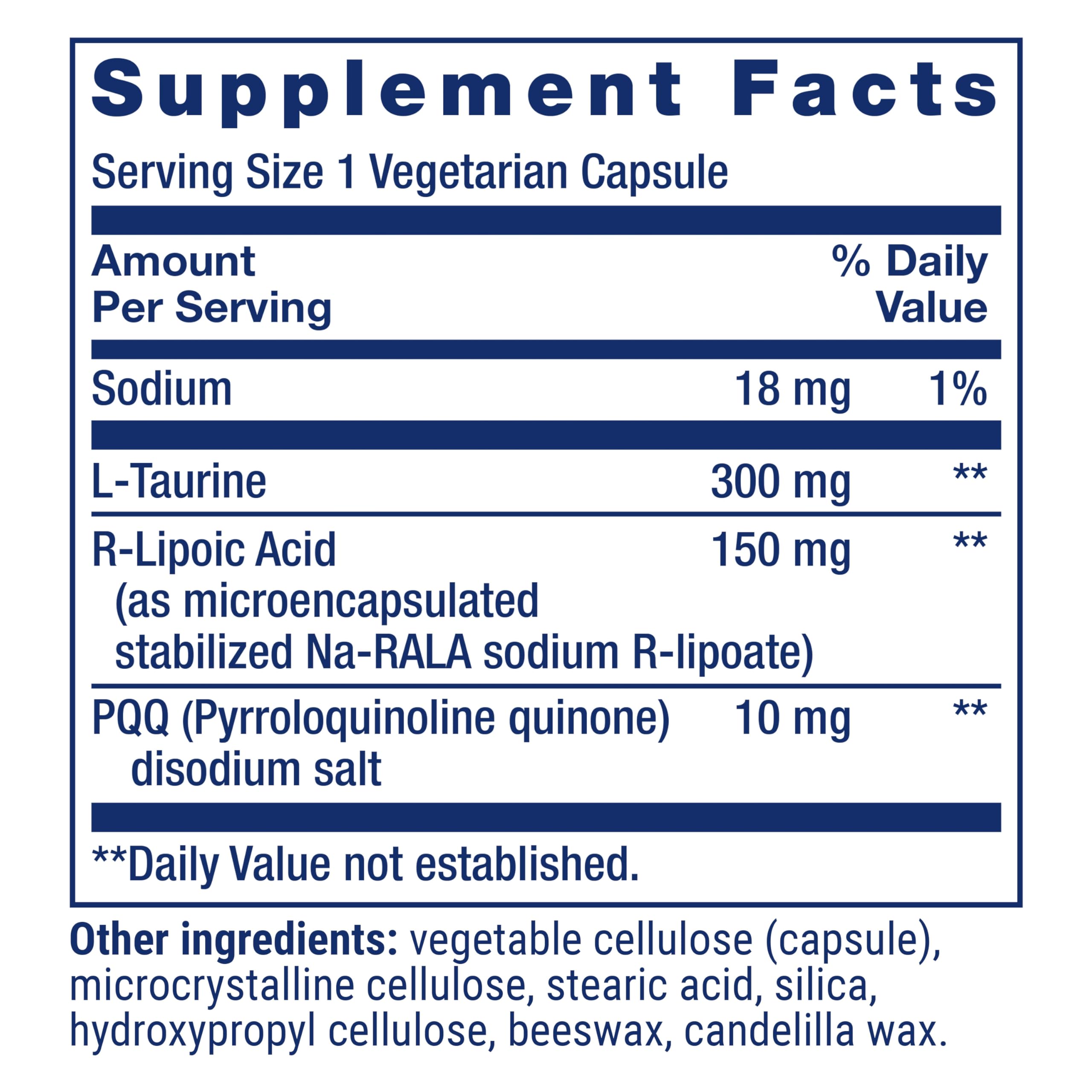 Life Extension Mitochondrial Basics with PQQ bottle packaging