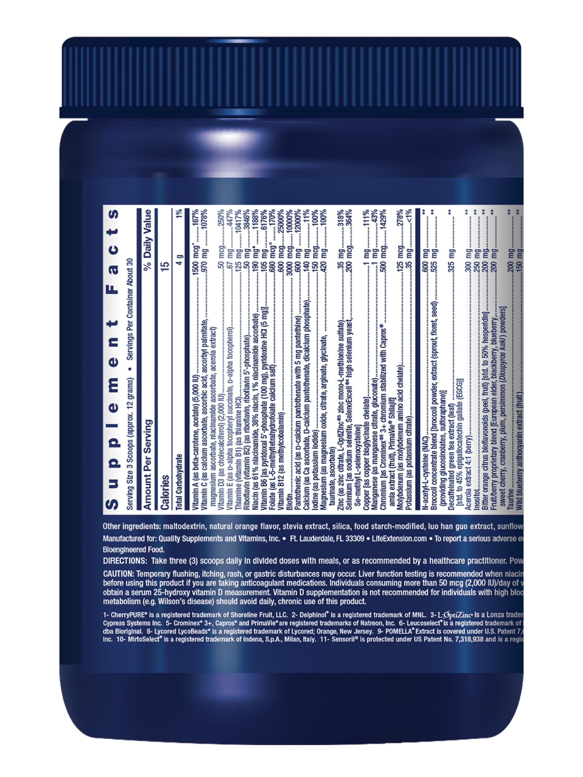 Life Extension Mix™ Powder scoop showing powder texture