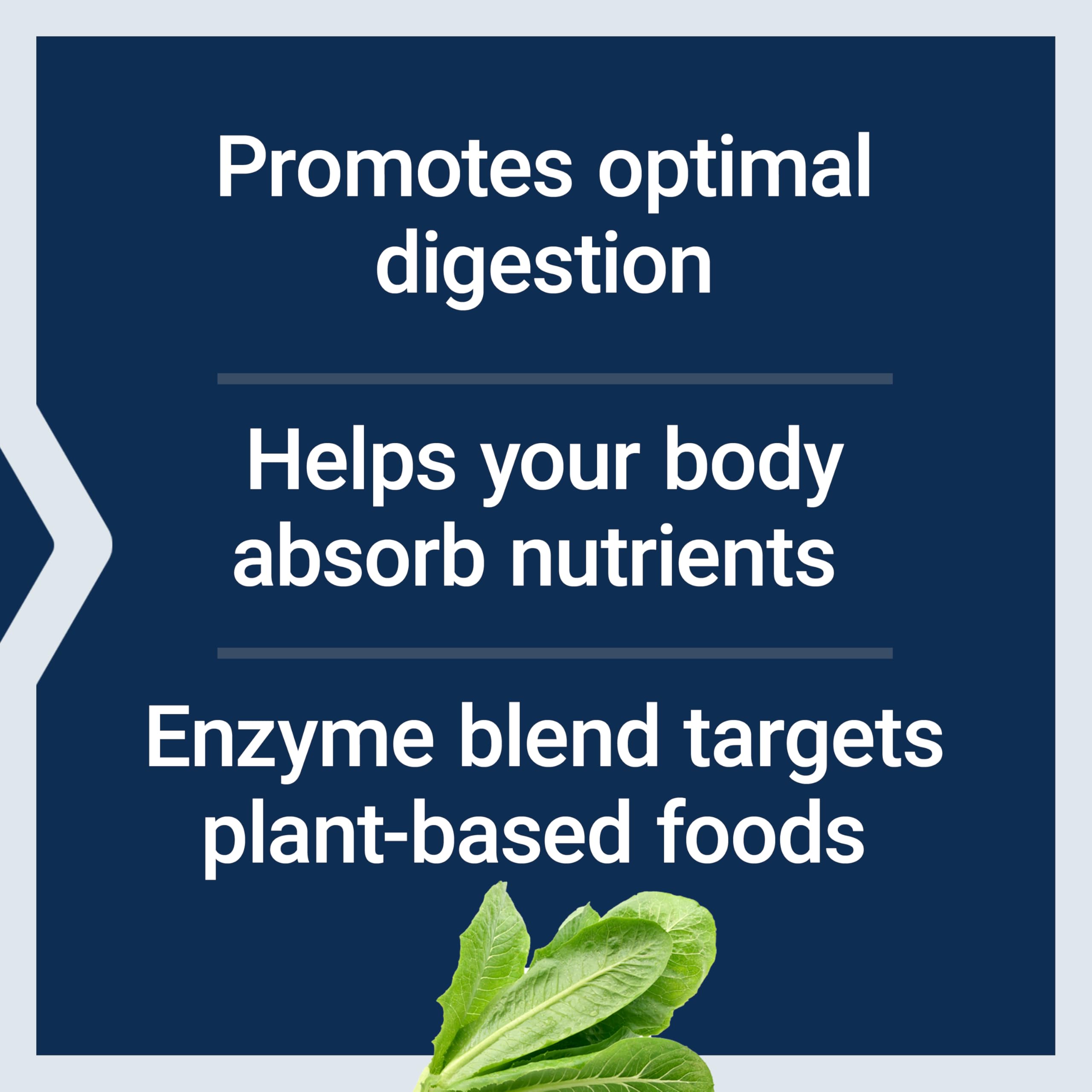 Life Extension Multi-Enzyme Supplement back view with ingredient list