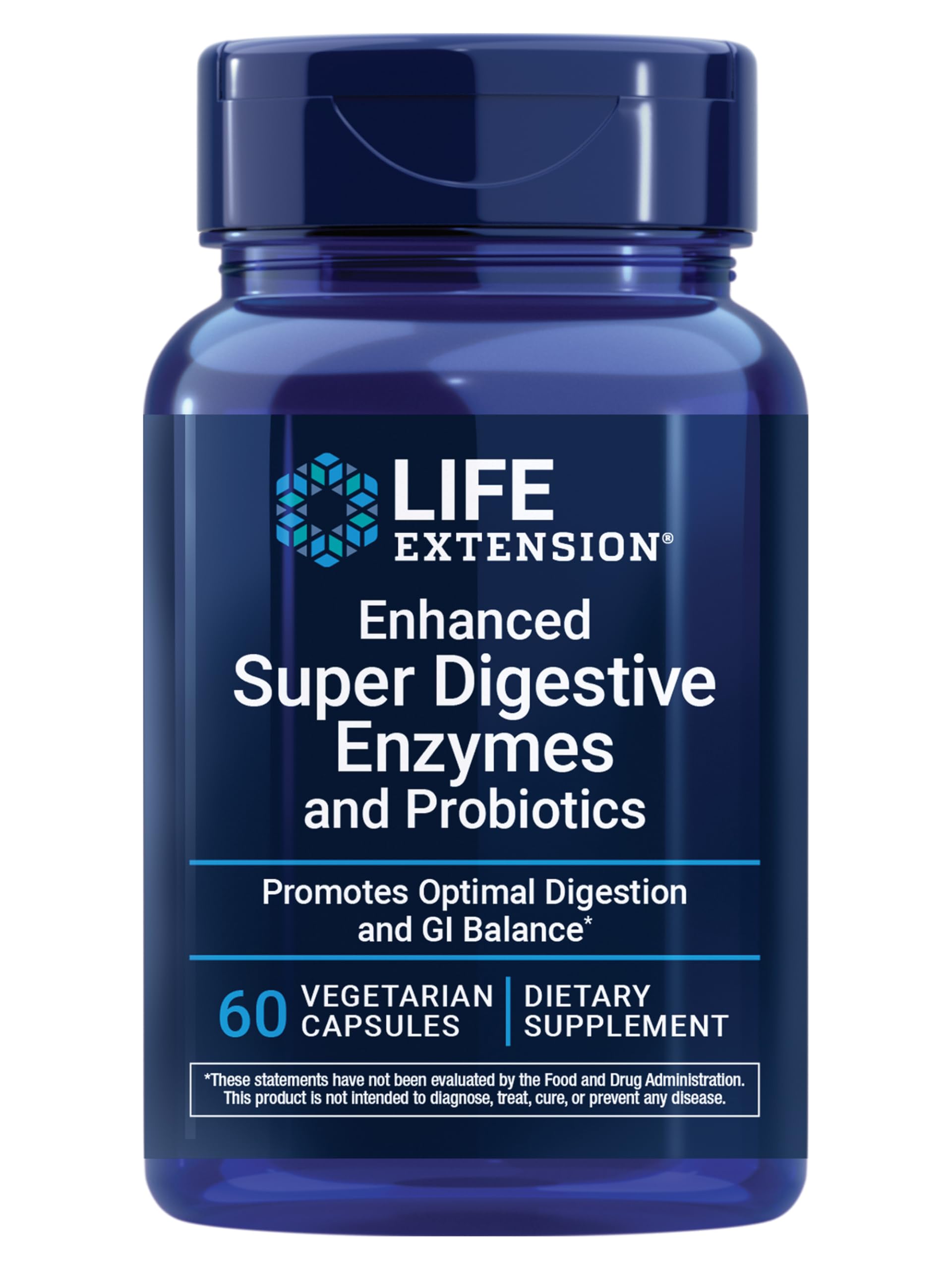 Life Extension Multi-Enzyme Supplement front view with packaging