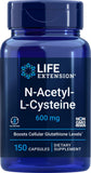 Life Extension N-Acetyl-L-Cysteine 600mg 150 Capsules front view