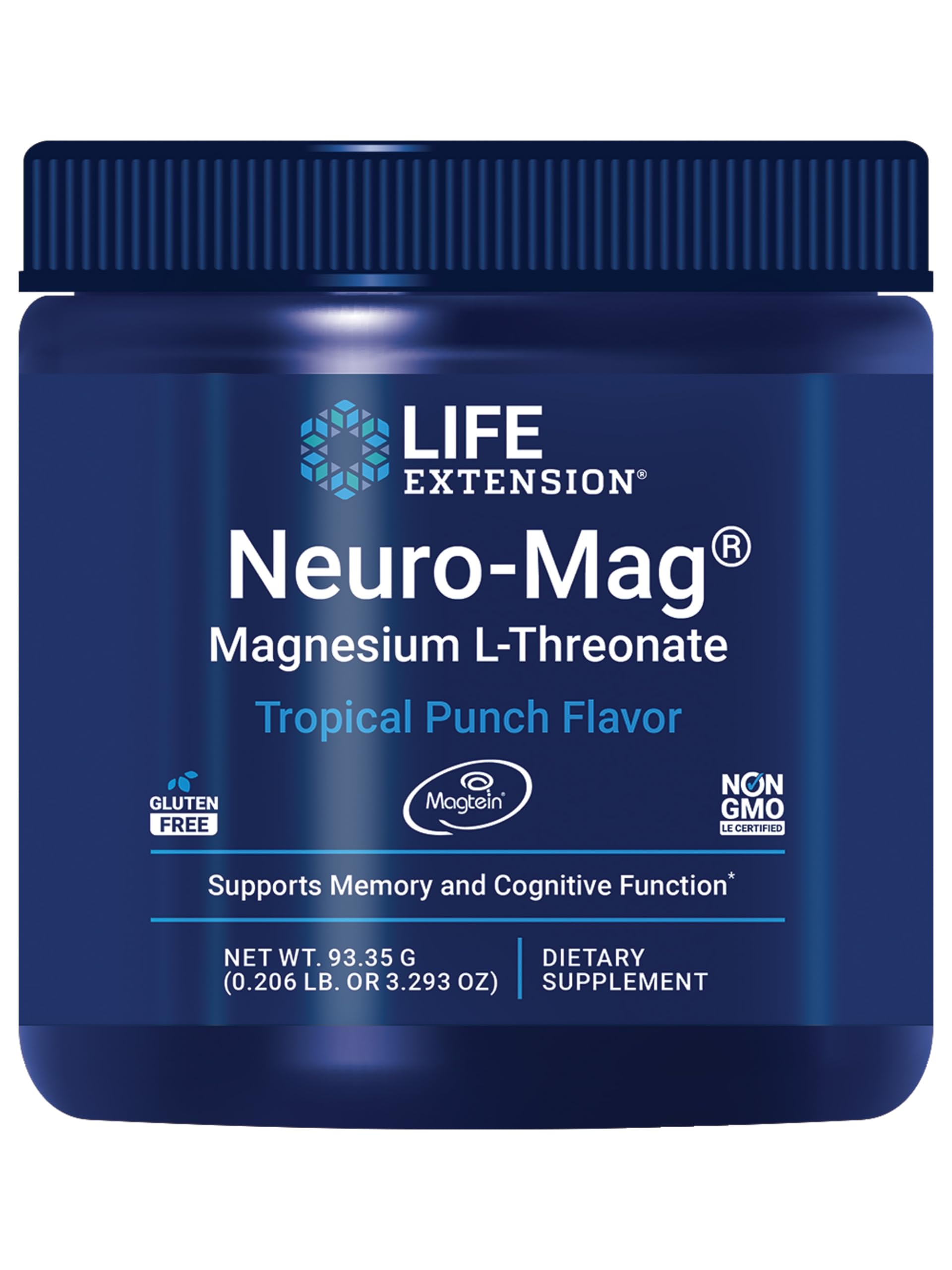 Life Extension Neuro-Mag front view with packaging