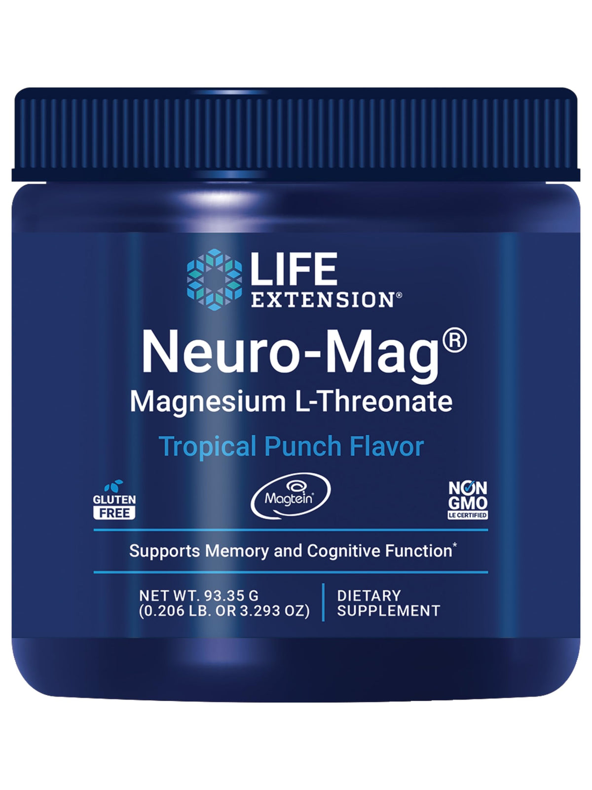 Life Extension Neuro-Mag front view with packaging