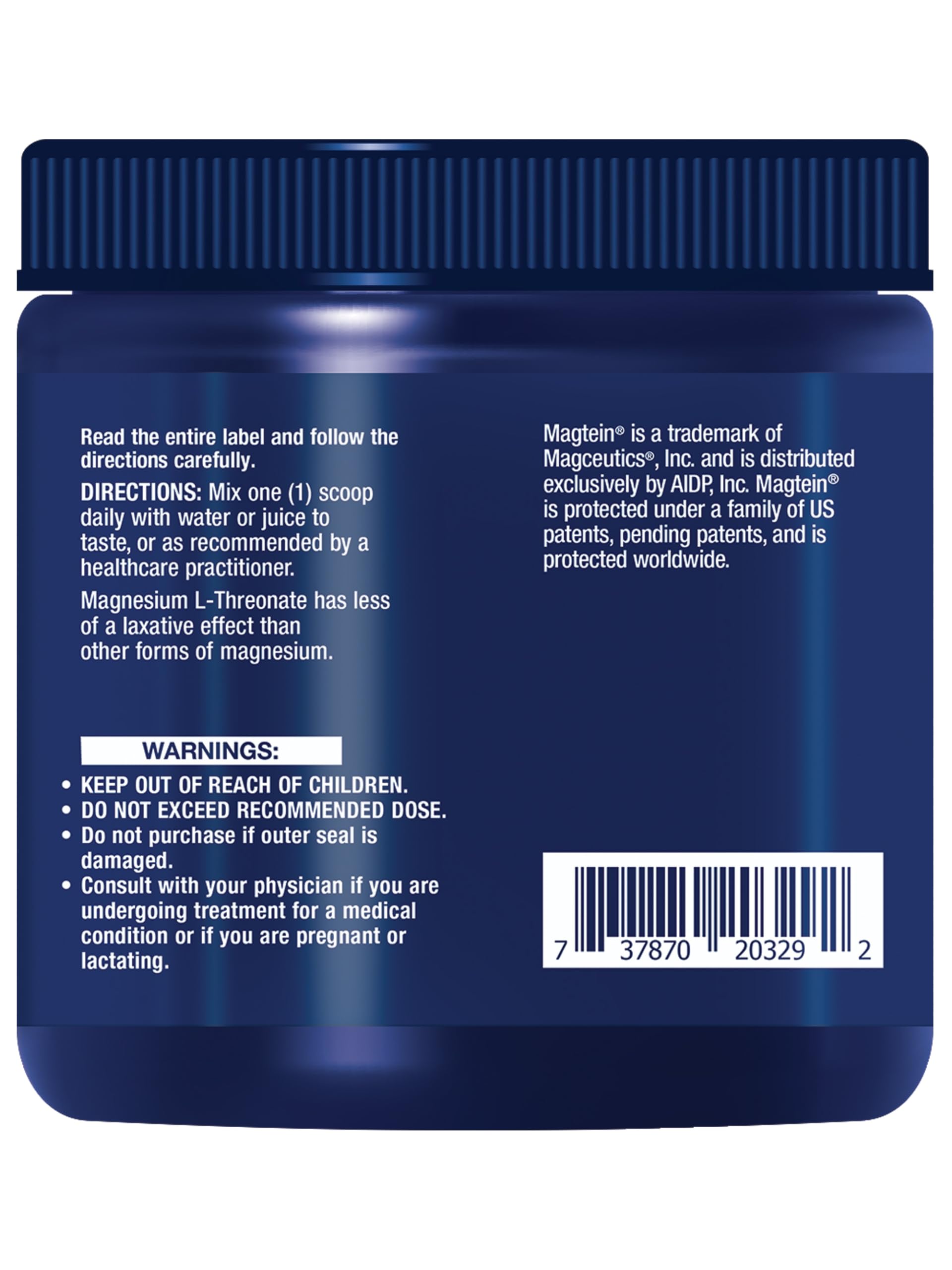 Life Extension Neuro-Mag side view showing ingredients